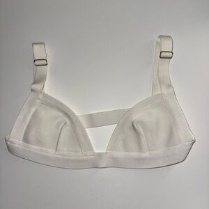 Oh Polly White Triangle Bra Top